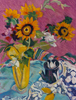 Sunflowers in a Yellow Vase